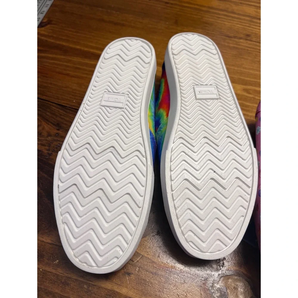 TOMS Alpargata Shoes Womens 7.5 Pink Candy Land & Tie Dye Set of 2 NEW